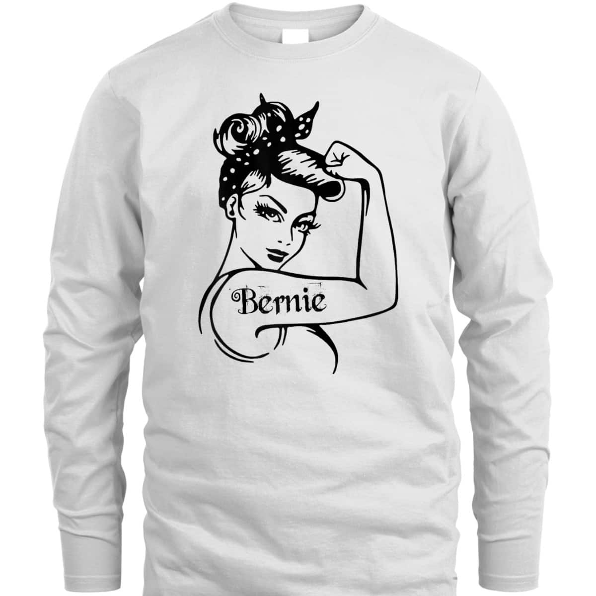 Womens Bernie - Girl Power Bernie Sanders Unbreakable T-Shirt