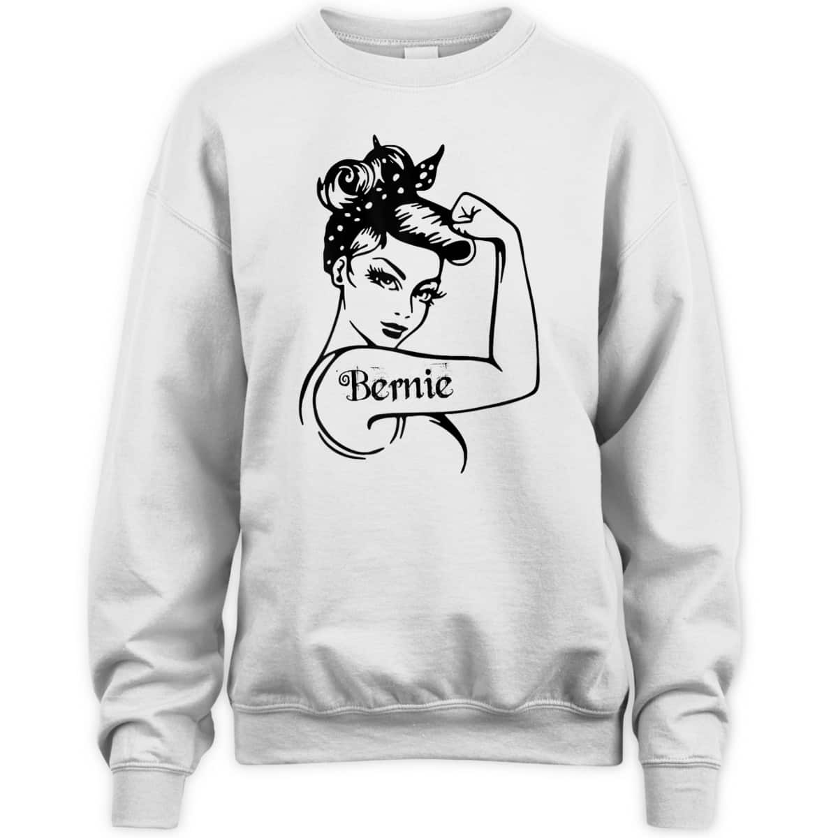 Womens Bernie - Girl Power Bernie Sanders Unbreakable T-Shirt