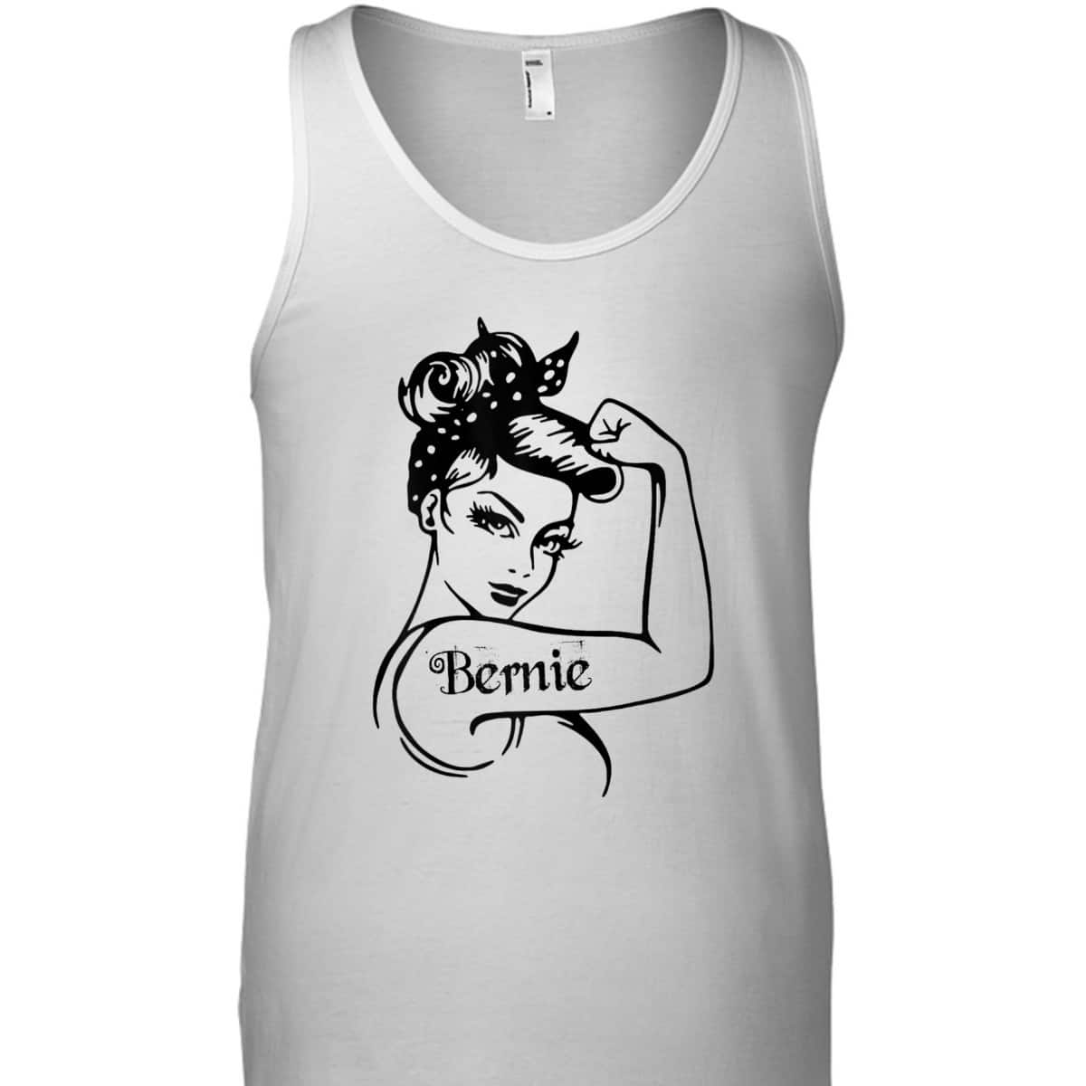 Womens Bernie - Girl Power Bernie Sanders Unbreakable T-Shirt