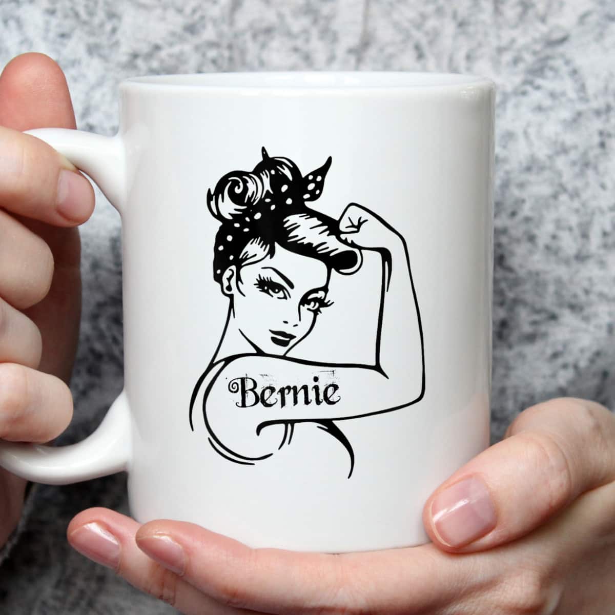 Womens Bernie - Girl Power Bernie Sanders Unbreakable T-Shirt