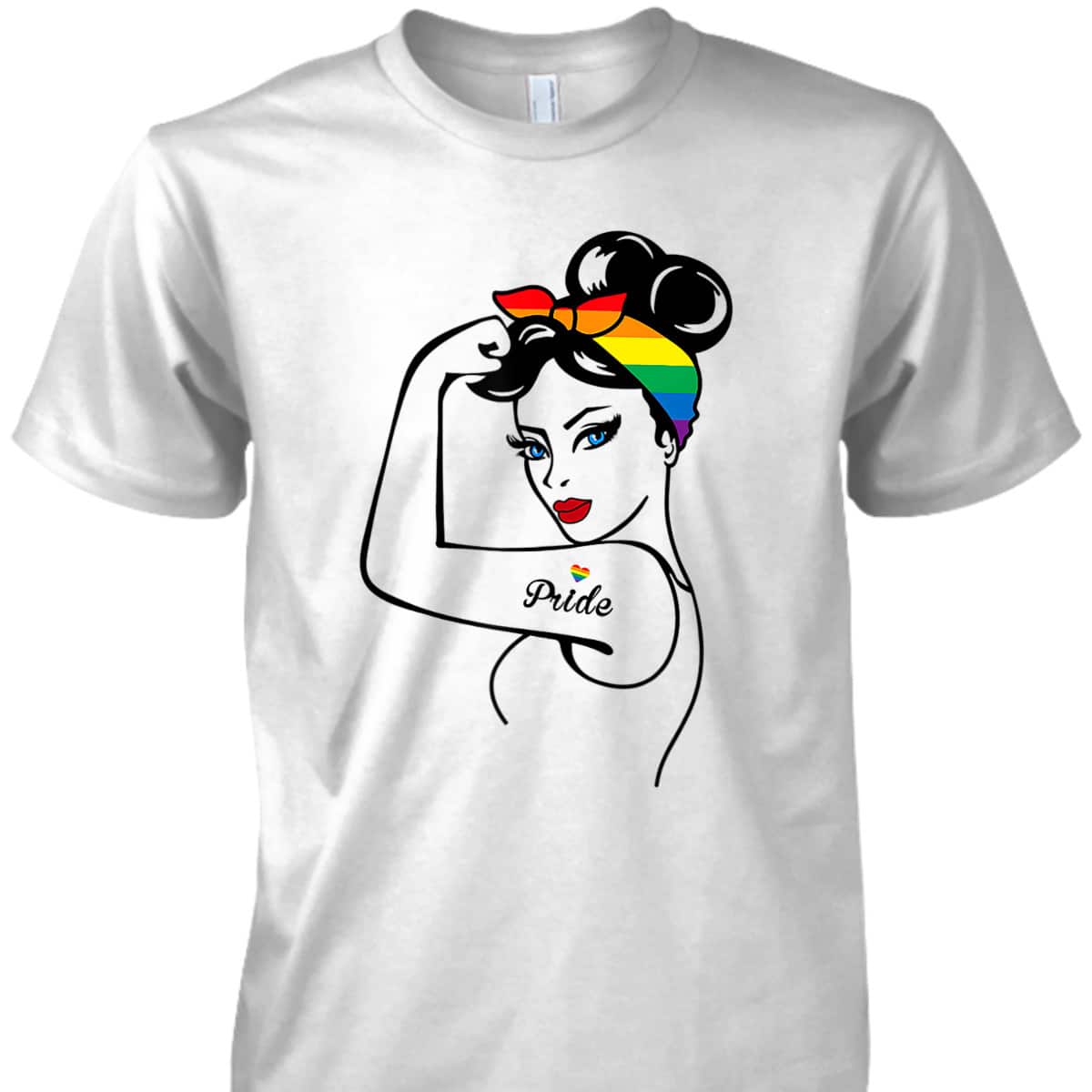 LGBT Girl Power Pin Up Gay Pride Equality LGBT Pride Month T-Shirt
