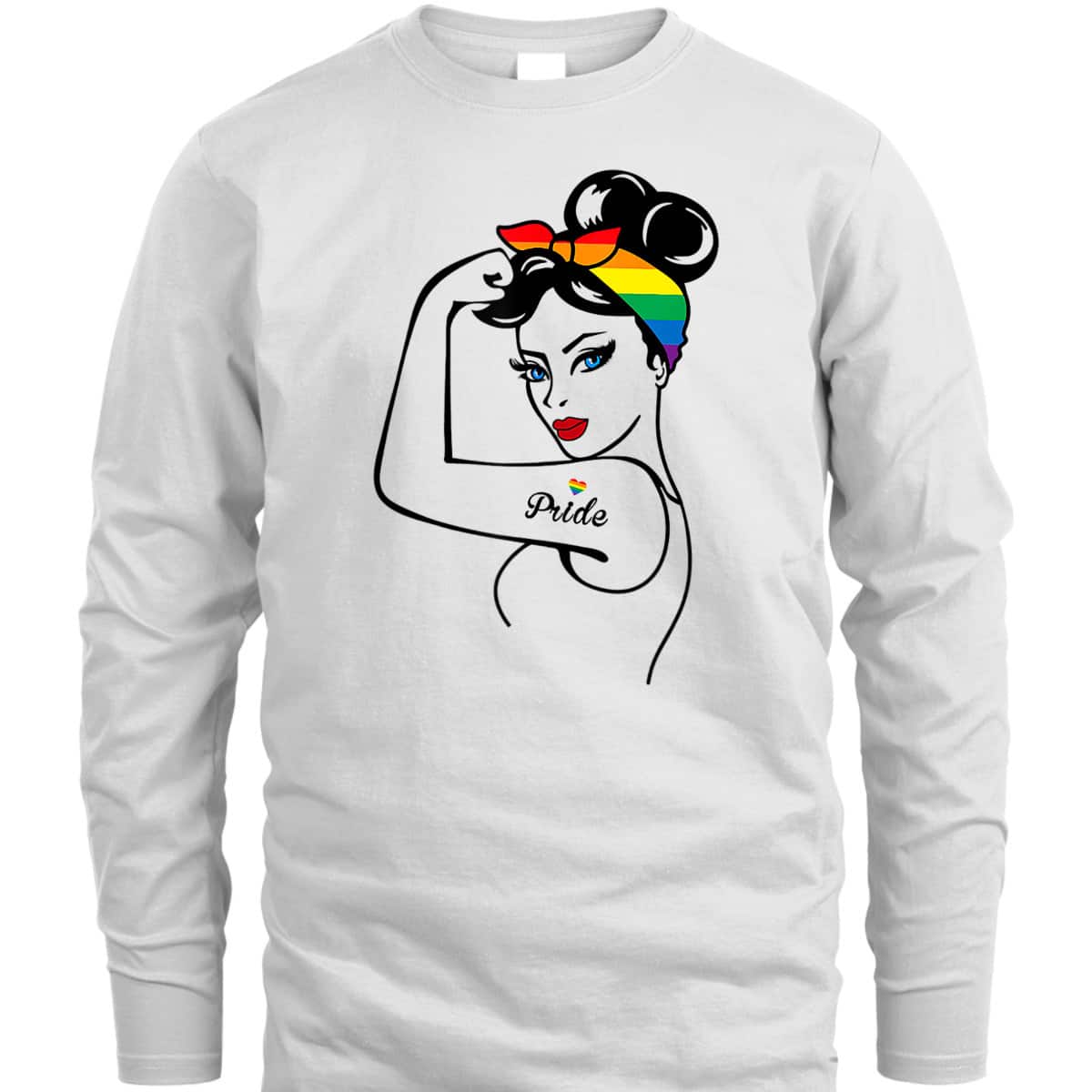 LGBT Girl Power Pin Up Gay Pride Equality LGBT Pride Month T-Shirt
