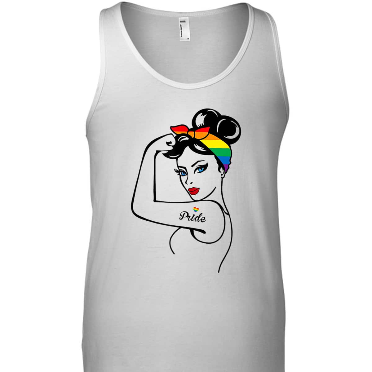 LGBT Girl Power Pin Up Gay Pride Equality LGBT Pride Month T-Shirt