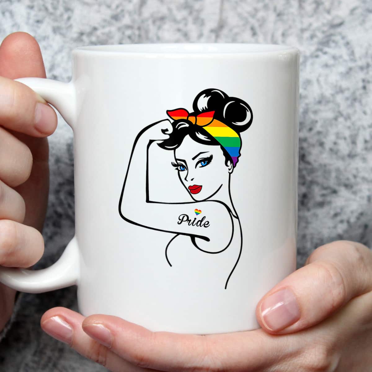 LGBT Girl Power Pin Up Gay Pride Equality LGBT Pride Month T-Shirt