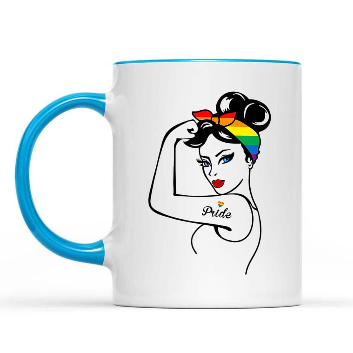 LGBT Girl Power Pin Up Gay Pride Equality LGBT Pride Month T-Shirt