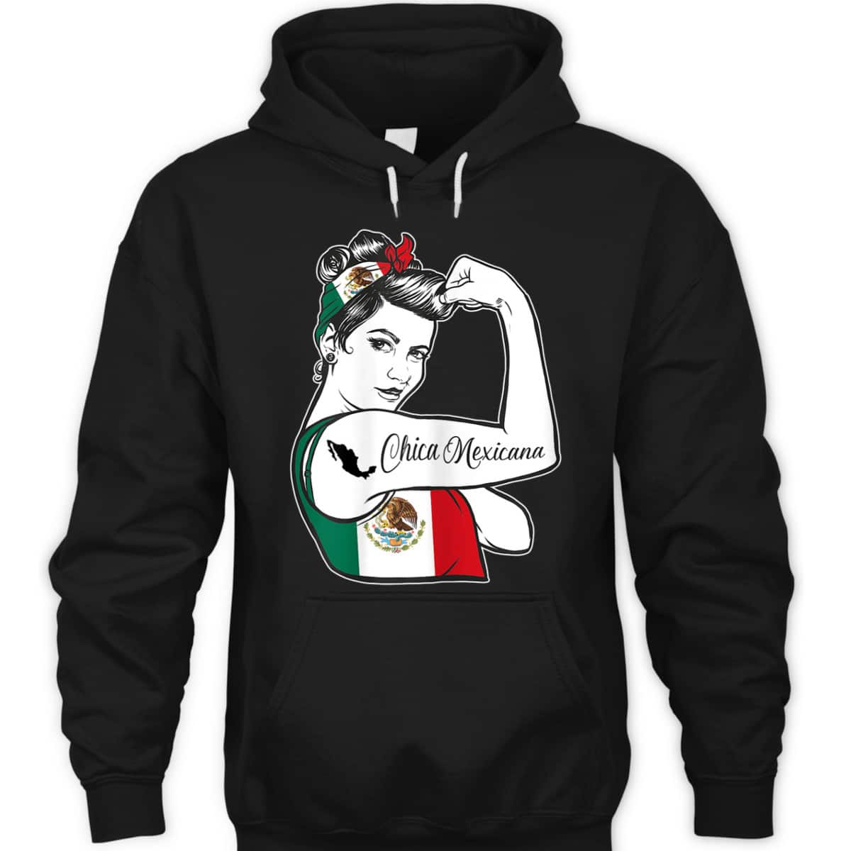 Mexican Pride - Rosie The Riveter - Mexico Patriotic T-Shirt