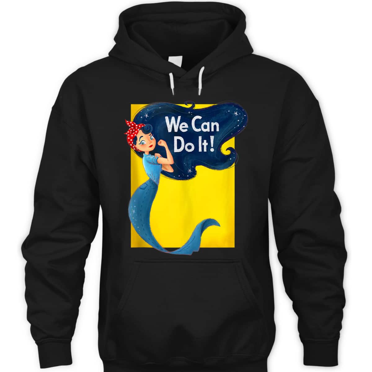 Rosie The Riveter Retro Mermaid Vintage We Can Do It T-Shirt Rosie The Riveter Retro Mermaid Vintage We Can Do It T-Shirt