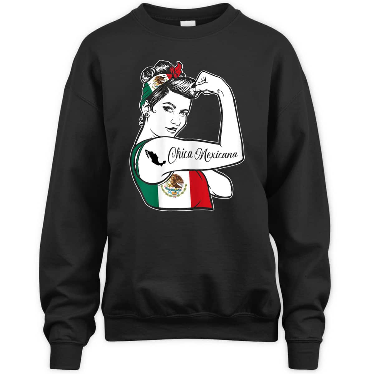 Mexican Pride - Rosie The Riveter - Mexico Patriotic T-Shirt