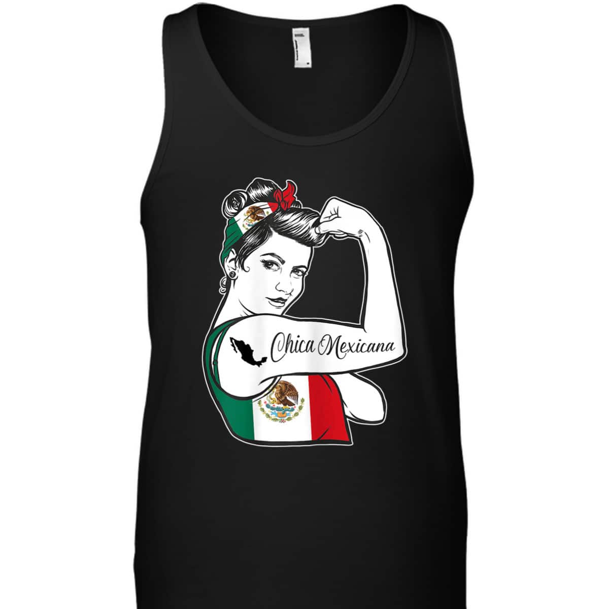 Mexican Pride - Rosie The Riveter - Mexico Patriotic T-Shirt