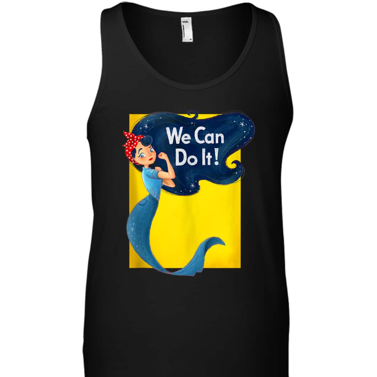 Rosie The Riveter Retro Mermaid Vintage We Can Do It T-Shirt