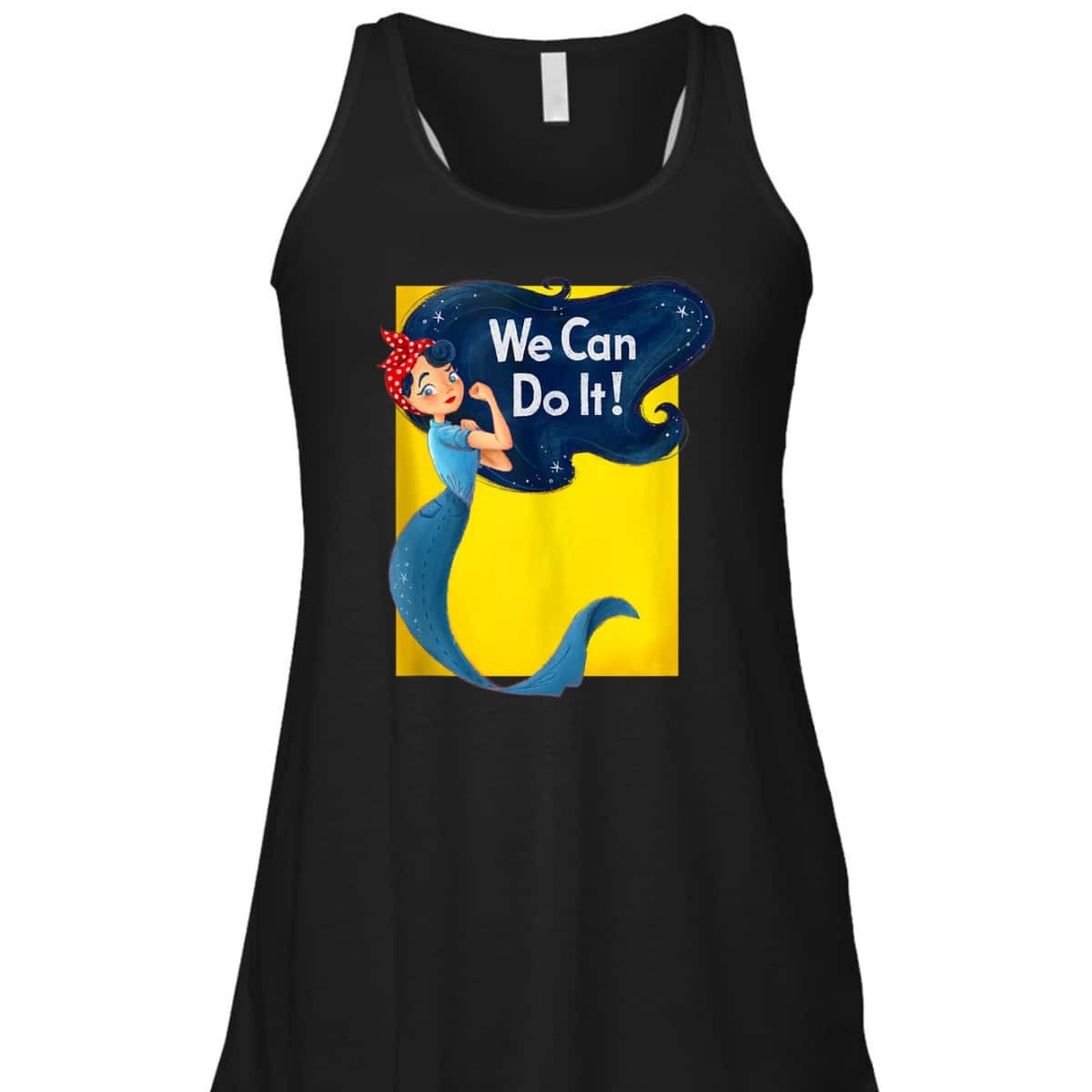 Rosie The Riveter Retro Mermaid Vintage We Can Do It T-Shirt Rosie The Riveter Retro Mermaid Vintage We Can Do It T-Shirt