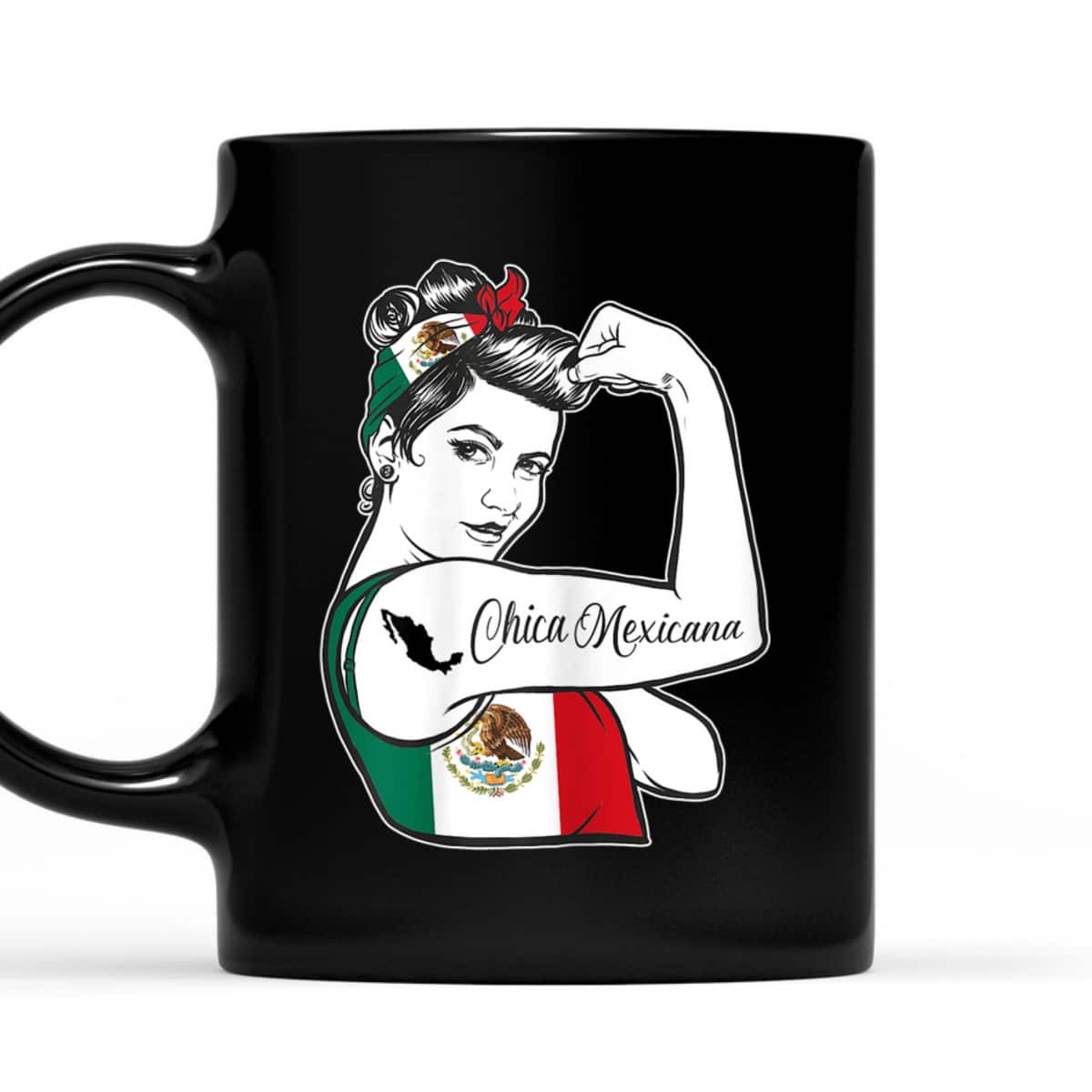 Mexican Pride - Rosie The Riveter - Mexico Patriotic T-Shirt