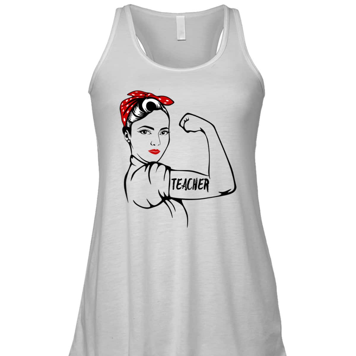 Rosie The Riveter Teacher T-Shirt
