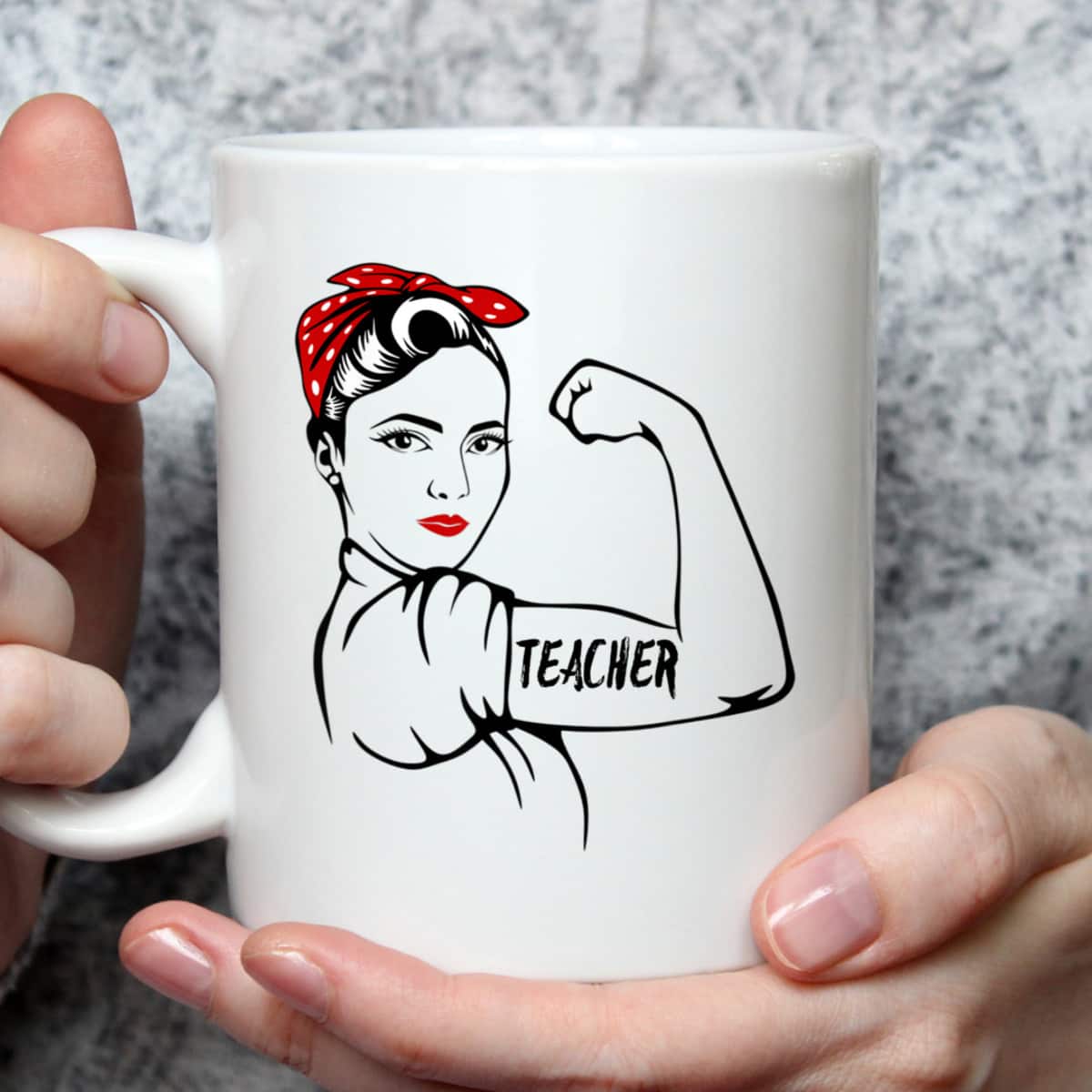Rosie The Riveter Teacher T-Shirt Rosie The Riveter Teacher T-Shirt