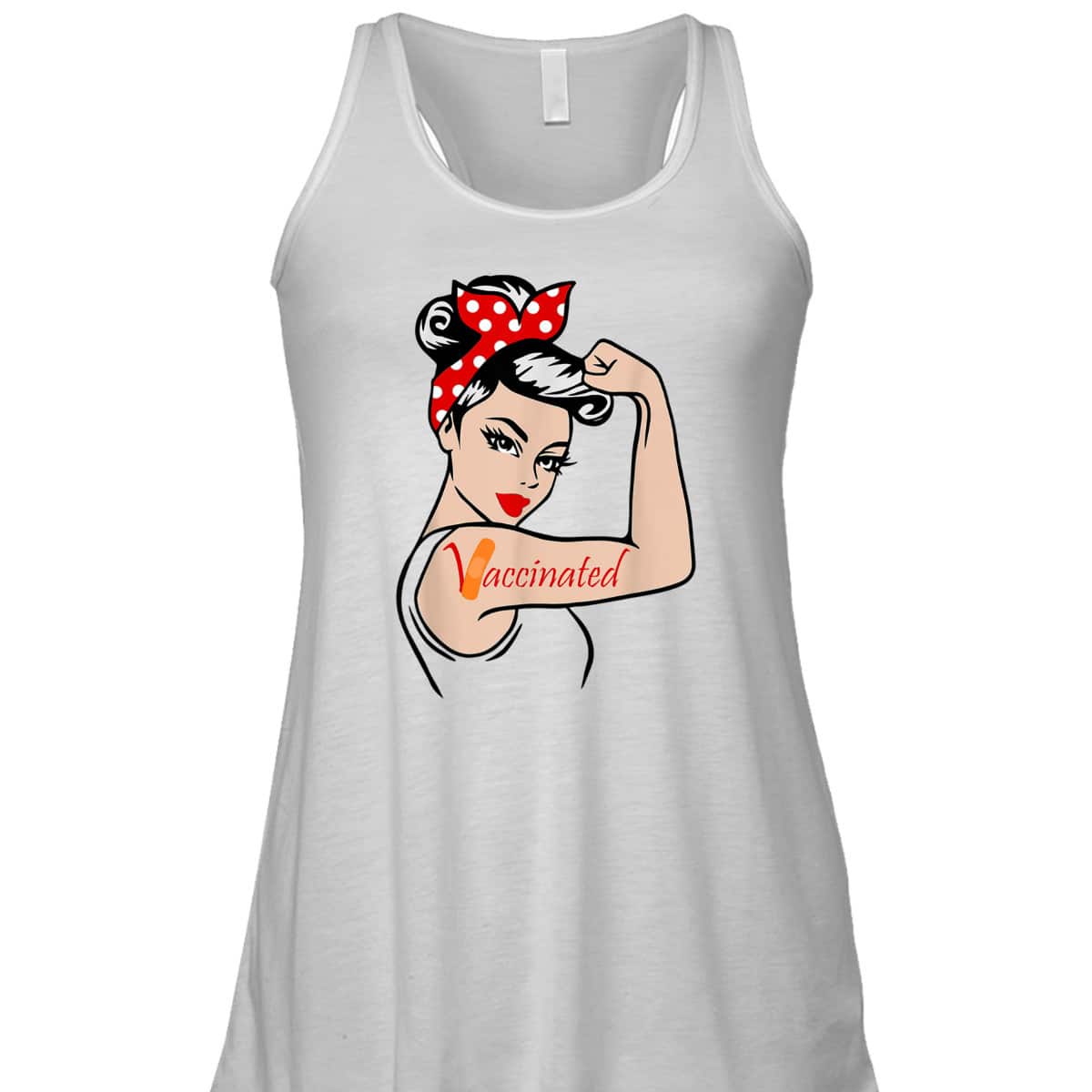 Vaccinated Rosie The Riveter T-Shirt Vaccinated Rosie The Riveter T-Shirt