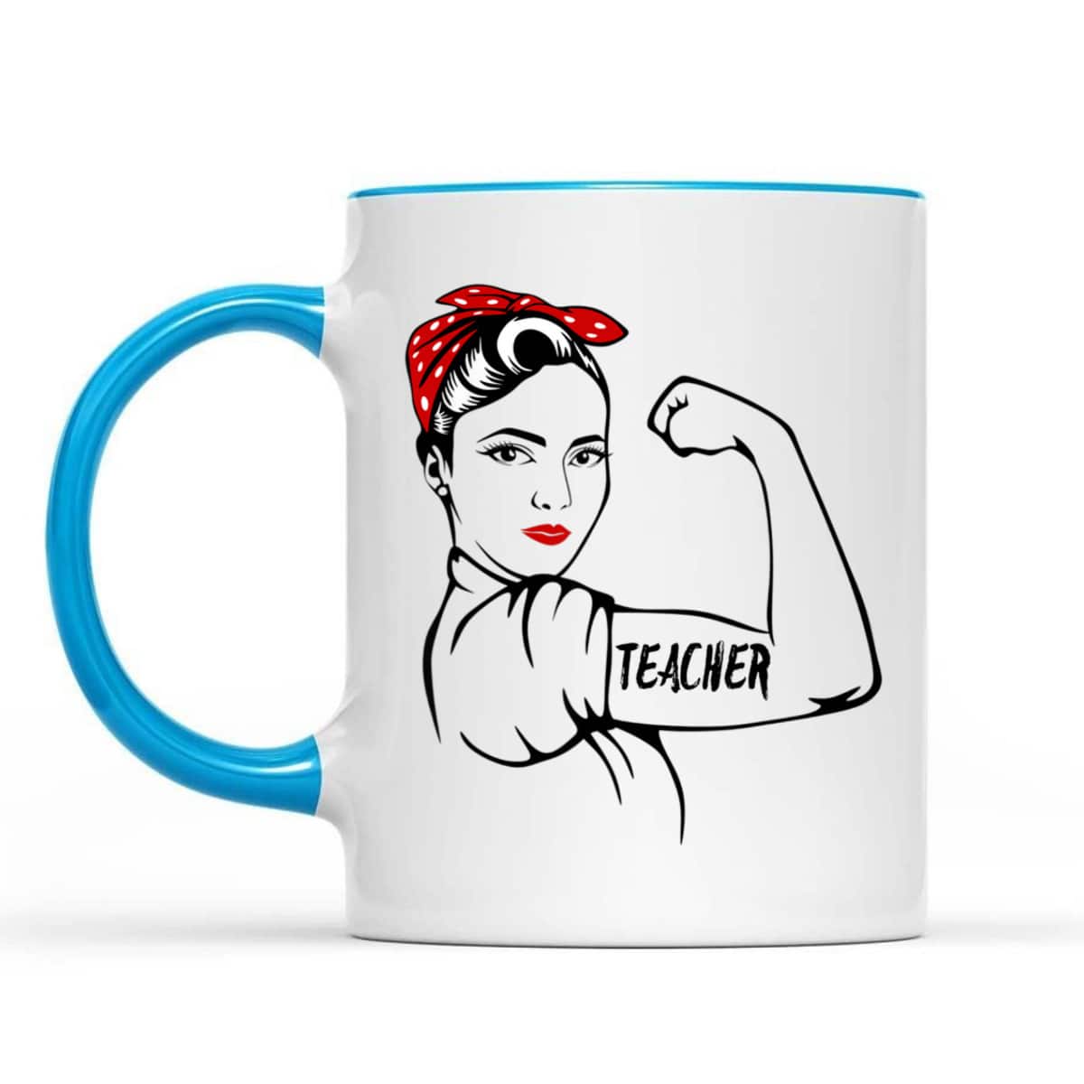 Rosie The Riveter Teacher T-Shirt Rosie The Riveter Teacher T-Shirt