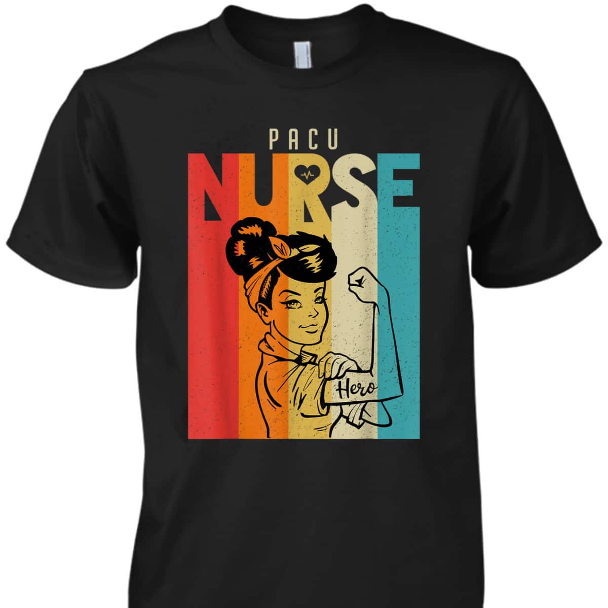 Vintage Rosie The Riveter PACU Nurse T-Shirt