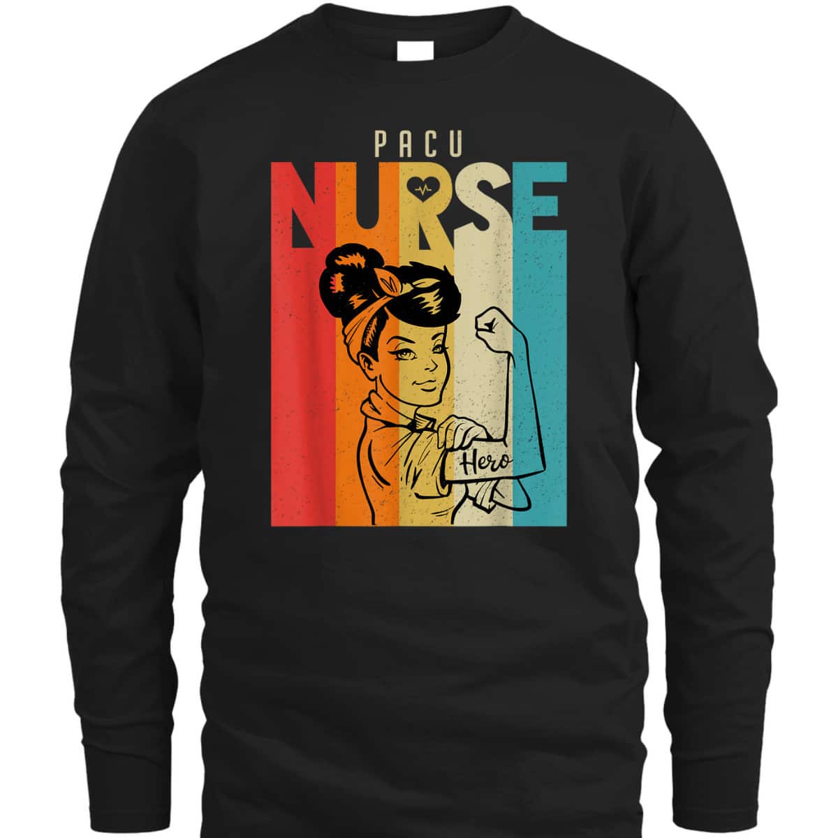Vintage Rosie The Riveter PACU Nurse T-Shirt Vintage Rosie The Riveter PACU Nurse T-Shirt