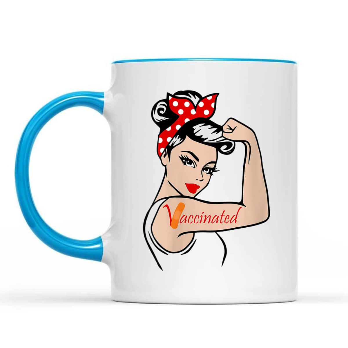Womens Vaccinated Rosie The Riveter T-Shirt