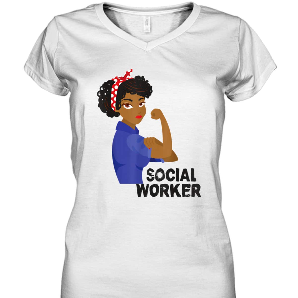 Black Social Worker Rosie The Riveter T-Shirt Black Social Worker Rosie The Riveter T-Shirt