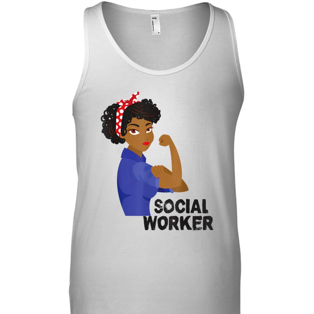 Black Social Worker Rosie The Riveter T-Shirt