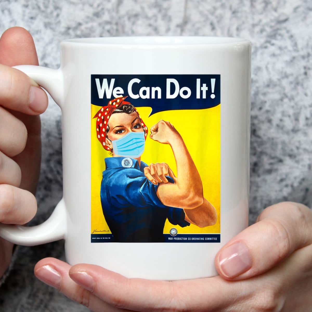 Rosie The Riveter Face We Can Do It Face Mask Edition T-Shirt Rosie The Riveter Face We Can Do It Face Mask Edition T-Shirt