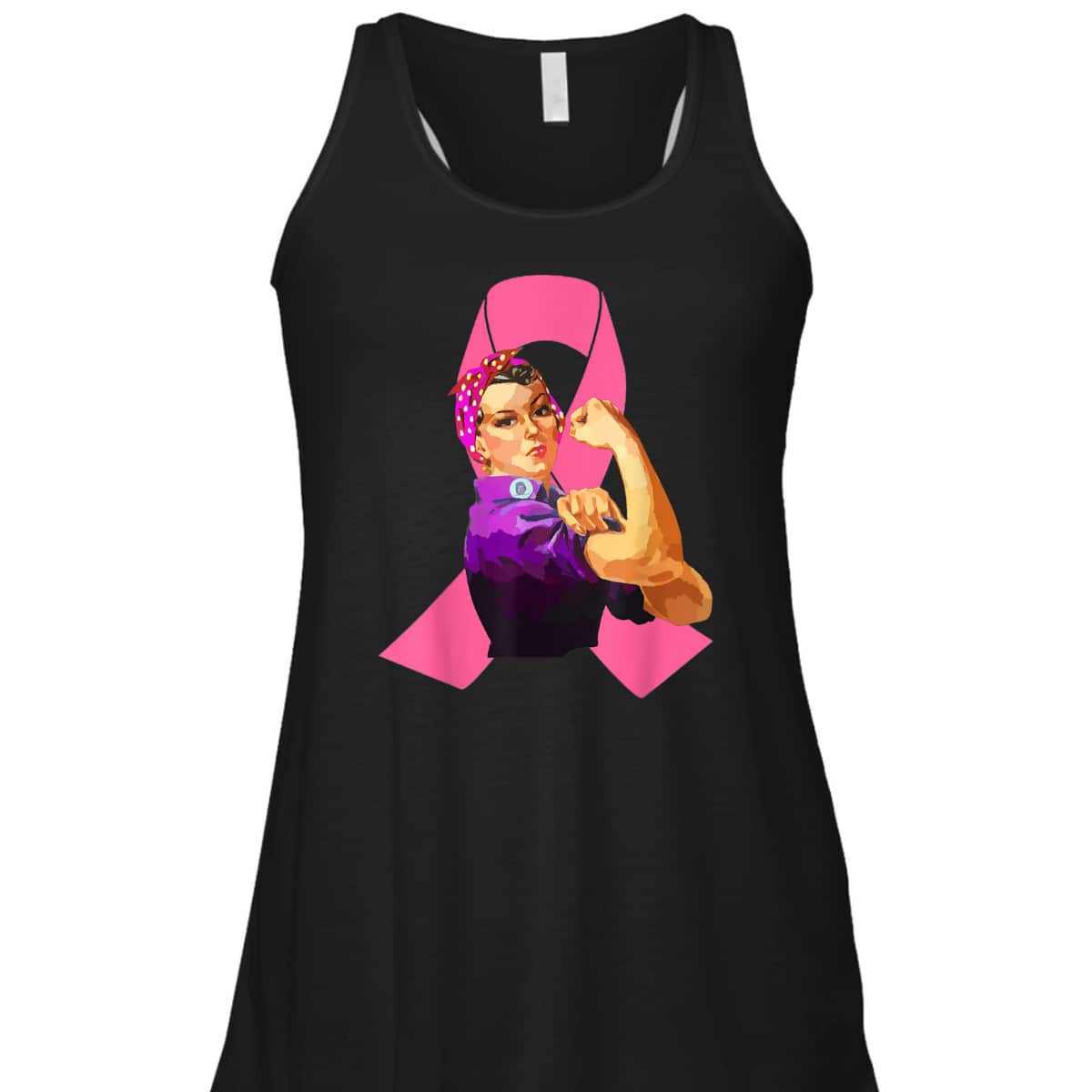 Awesome Rosie The Riveter We Can Do It Breast Cancer T-Shirt Awesome Rosie The Riveter We Can Do It Breast Cancer T-Shirt