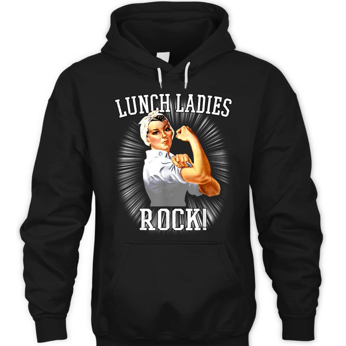 Rosie The Riveter Lunch LadyCafeteria Worker T-Shirt