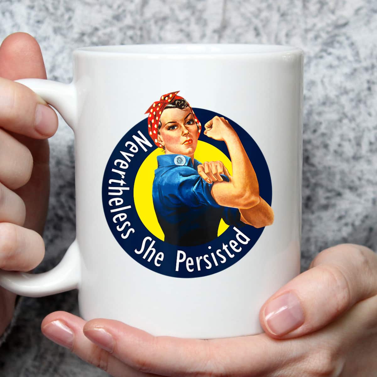 Rosie The Riveter Retro Nevertheless She Persisted T-Shirt Rosie The Riveter Retro Nevertheless She Persisted T-Shirt