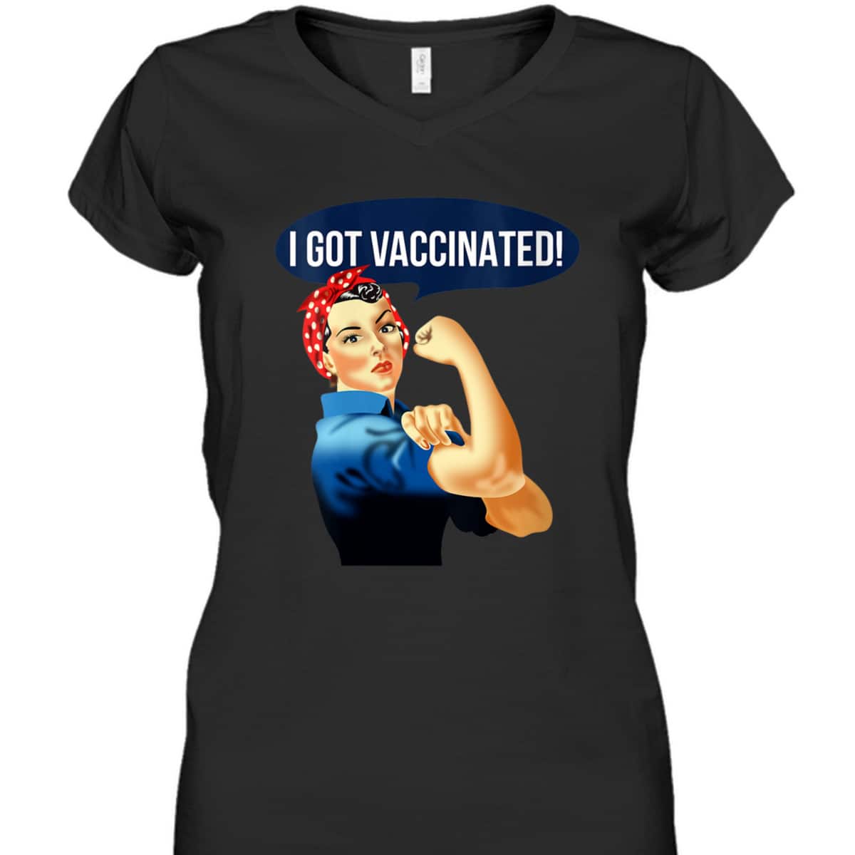 Womens Pro Vaccine Vaccinated Rosie The Riveter Vaccinator T-Shirt Womens Pro Vaccine Vaccinated Rosie The Riveter Vaccinator T-Shirt