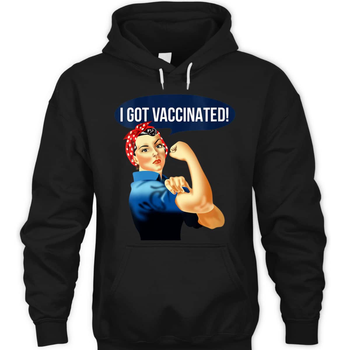 Womens Pro Vaccine Vaccinated Rosie The Riveter Vaccinator T-Shirt