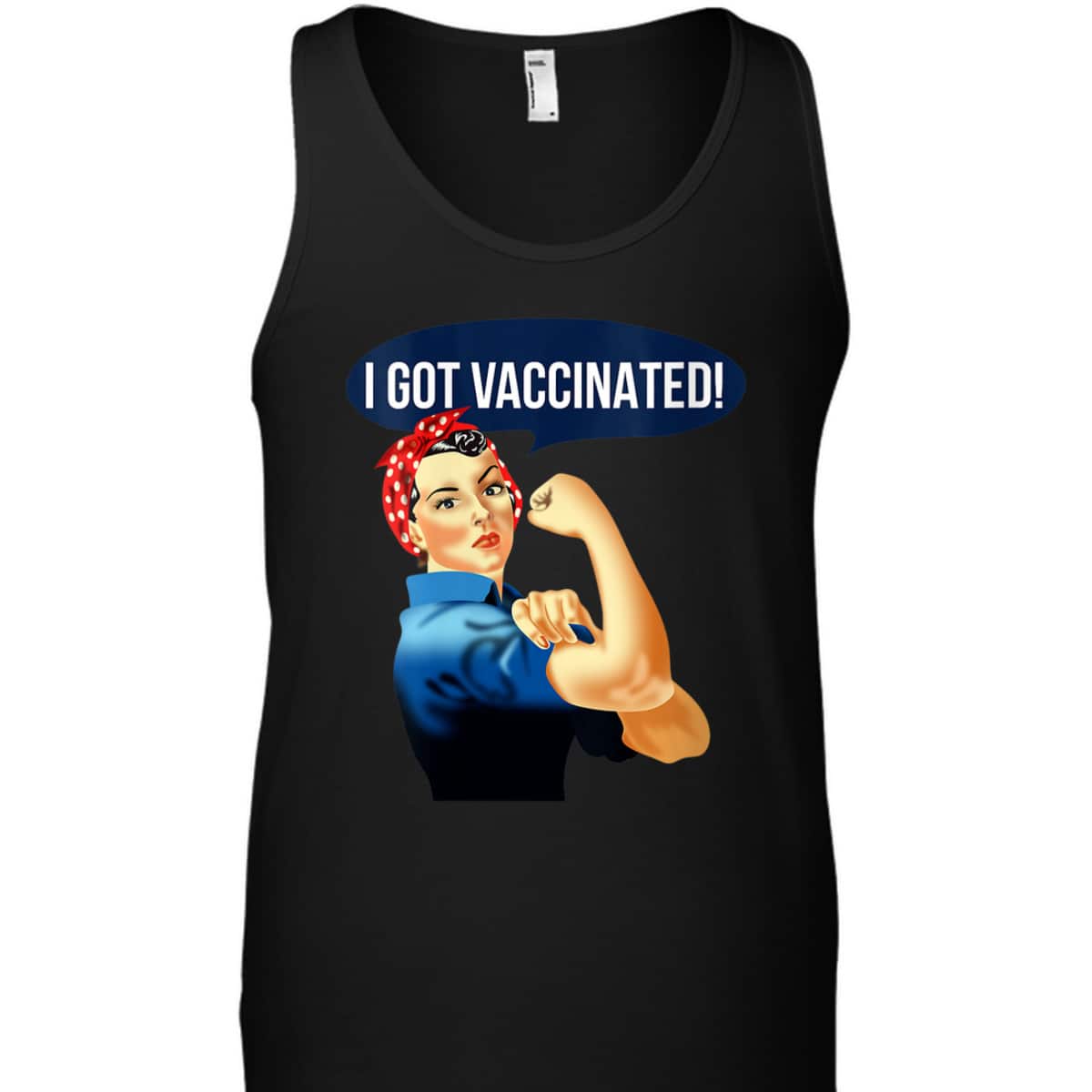 Womens Pro Vaccine Vaccinated Rosie The Riveter Vaccinator T-Shirt