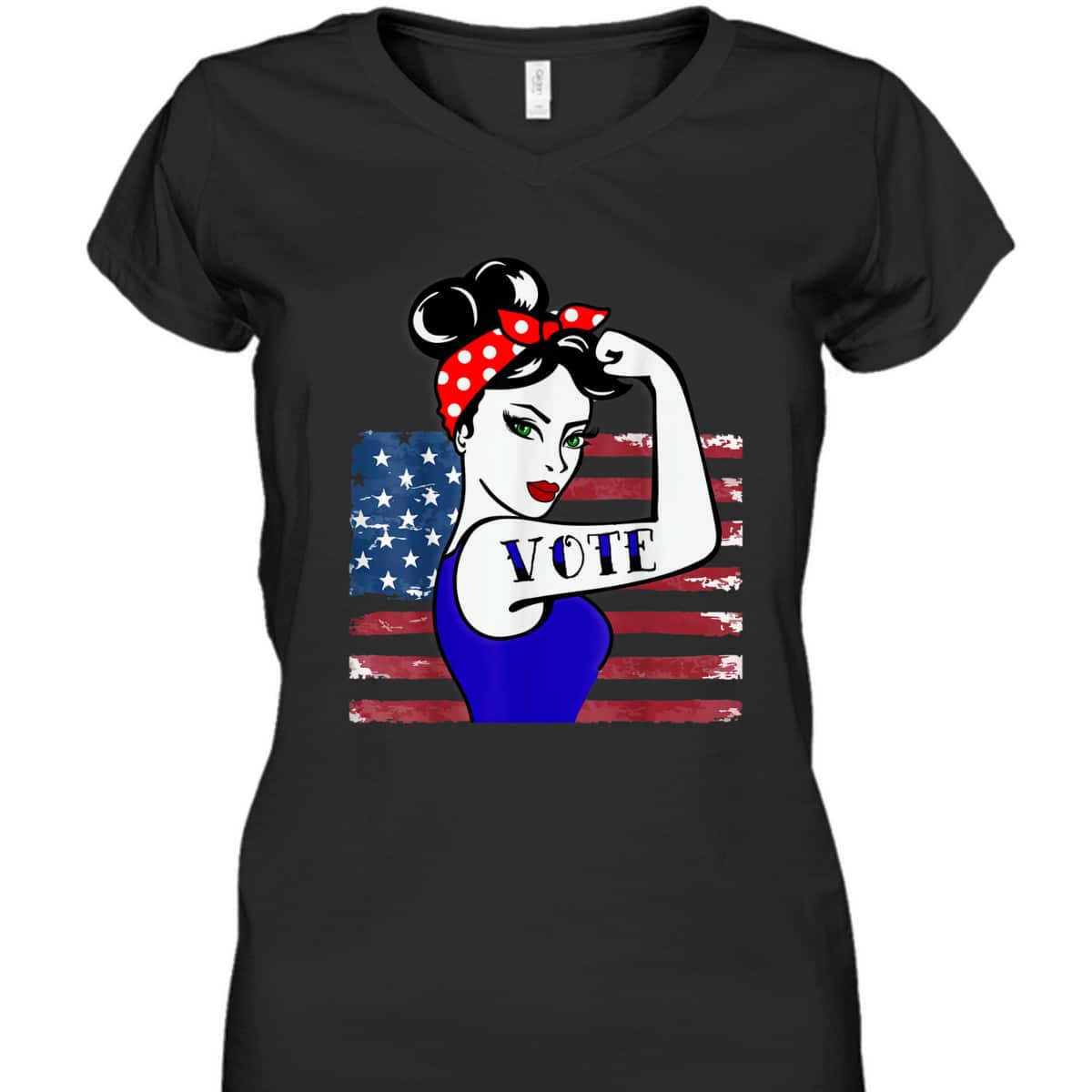 Vote Women Feminist Vintage Rosie The Riveter T-Shirt