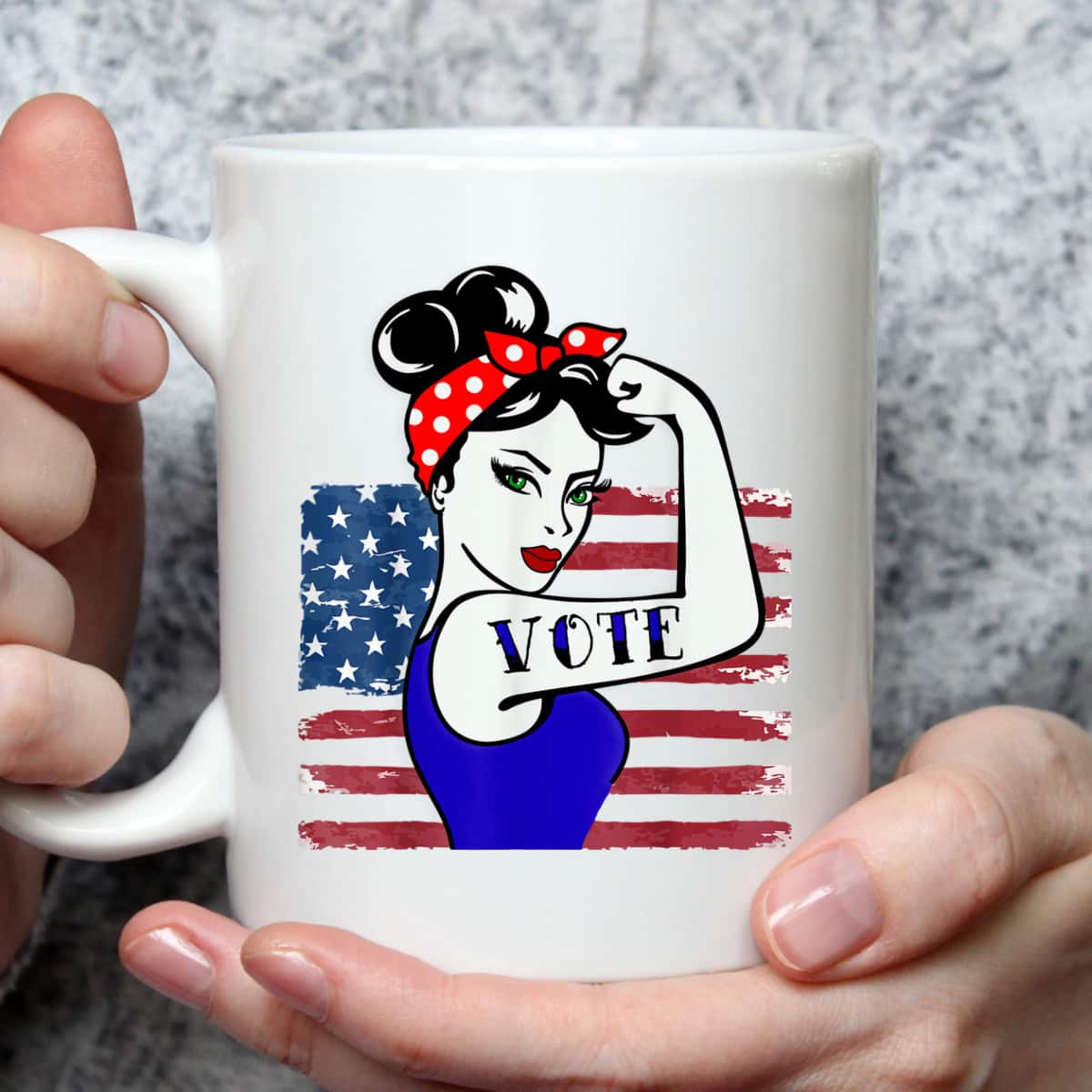 Vote Women Feminist Vintage Rosie The Riveter T-Shirt
