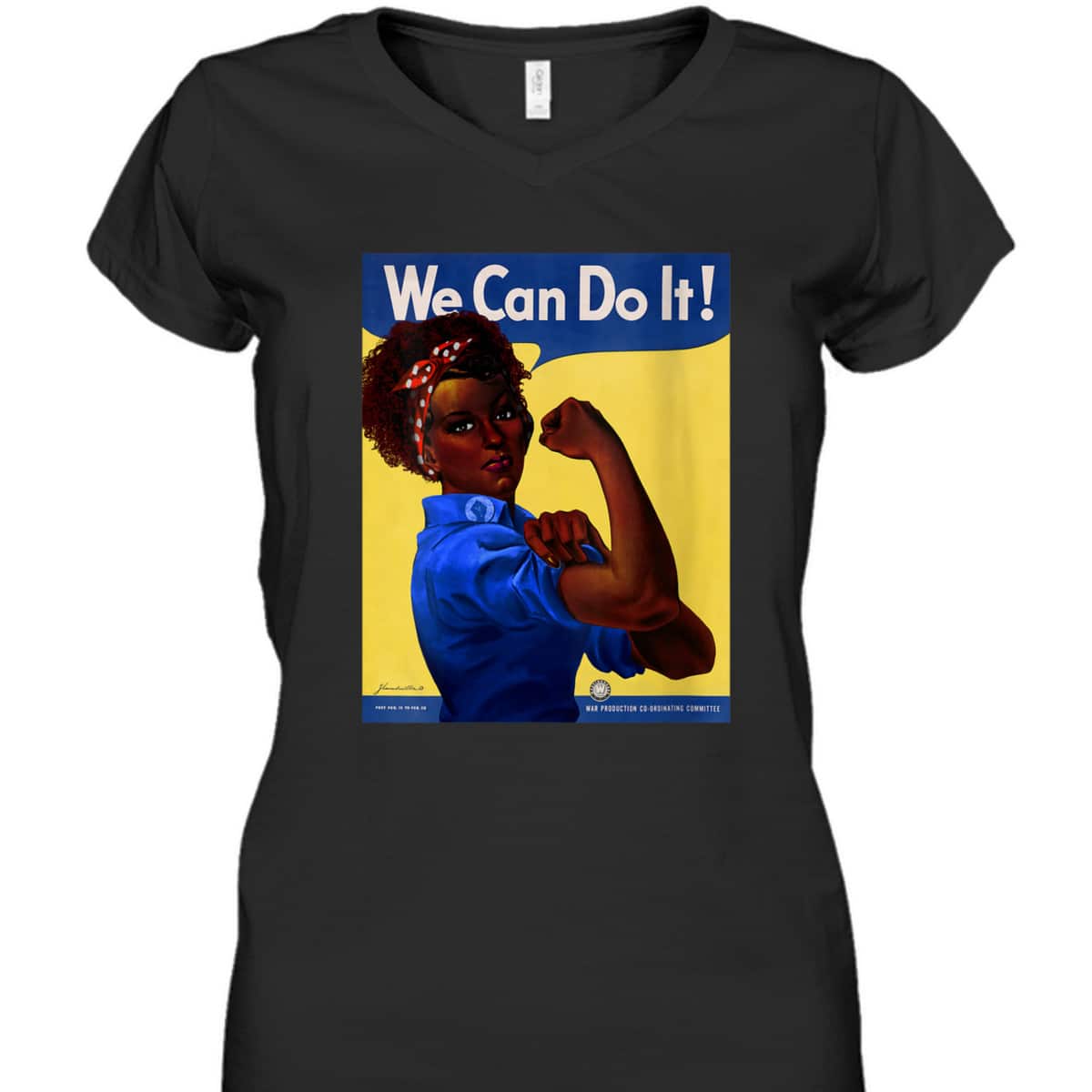 Womens African American Rosie The Riveter Black History T-Shirt Womens African American Rosie The Riveter Black History T-Shirt