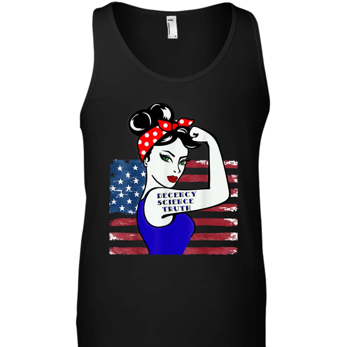 Decency Science Truth Win Women Rosie The Riveter T-Shirt