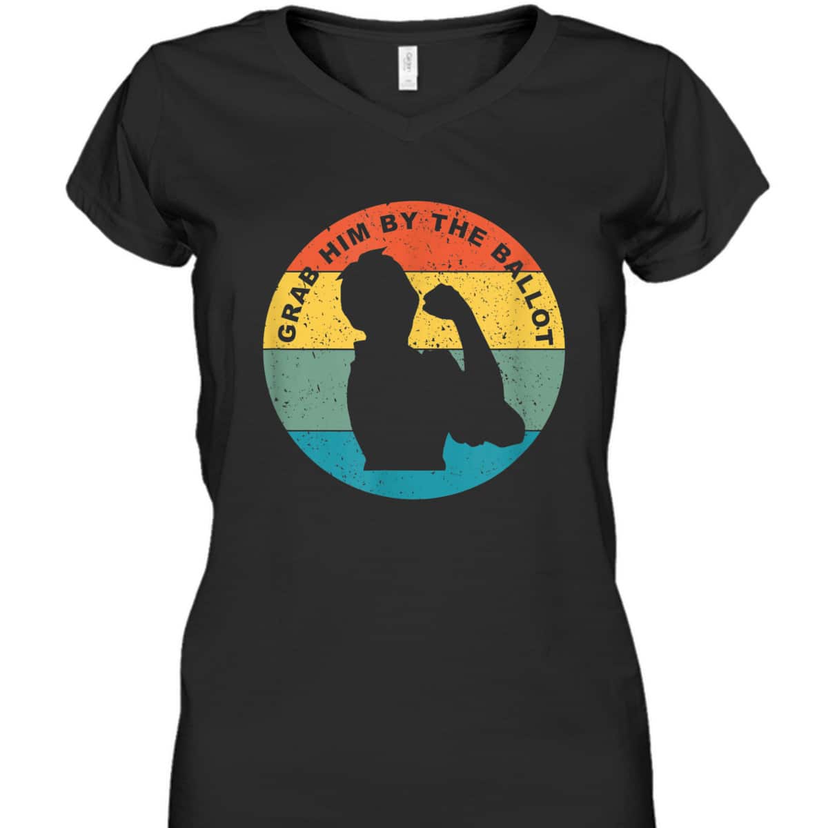 Grab Him By The Ballot Vintage Rosie The Riveter Vote T-Shirt