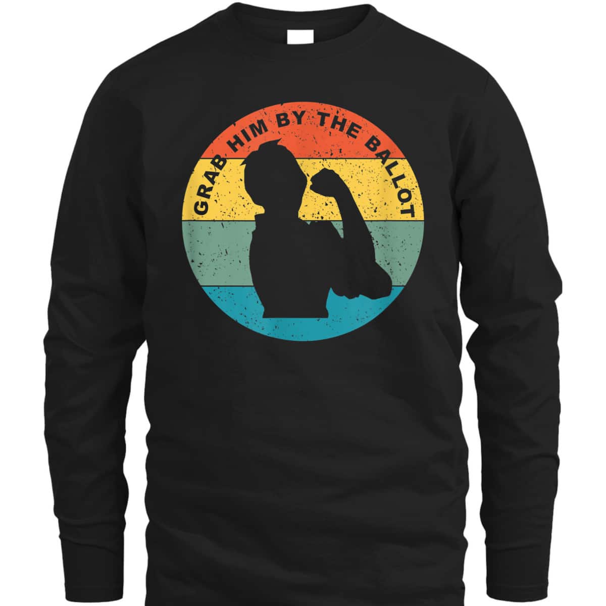 Grab Him By The Ballot Vintage Rosie The Riveter Vote T-Shirt
