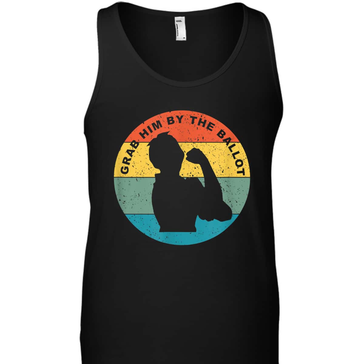 Grab Him By The Ballot Vintage Rosie The Riveter Vote T-Shirt