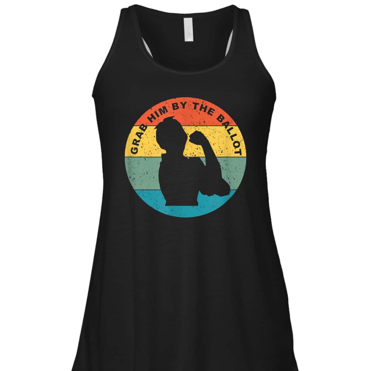 Grab Him By The Ballot Vintage Rosie The Riveter Vote T-Shirt