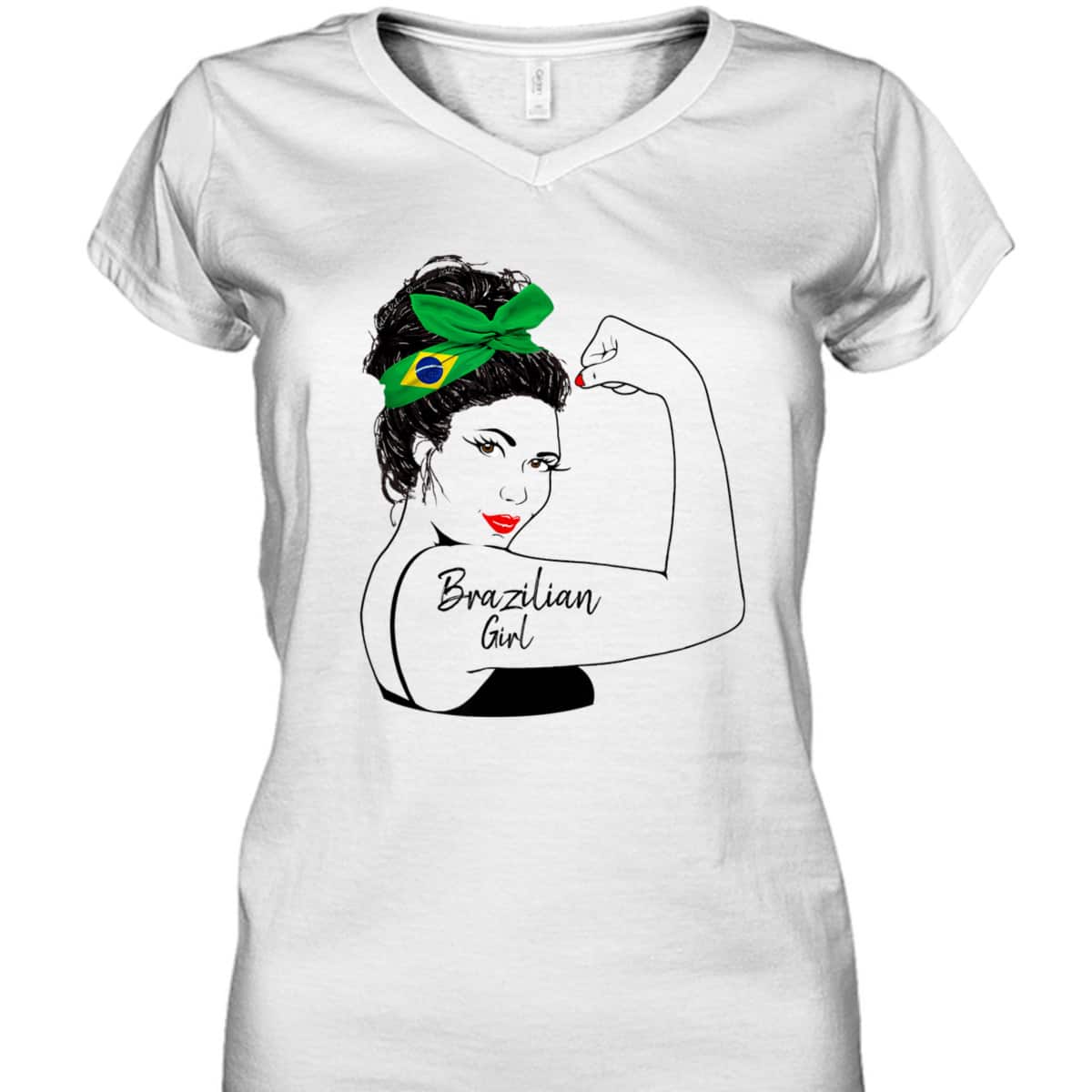 Brazilian Girl Unbreakable Rosie The Riveter T-Shirt