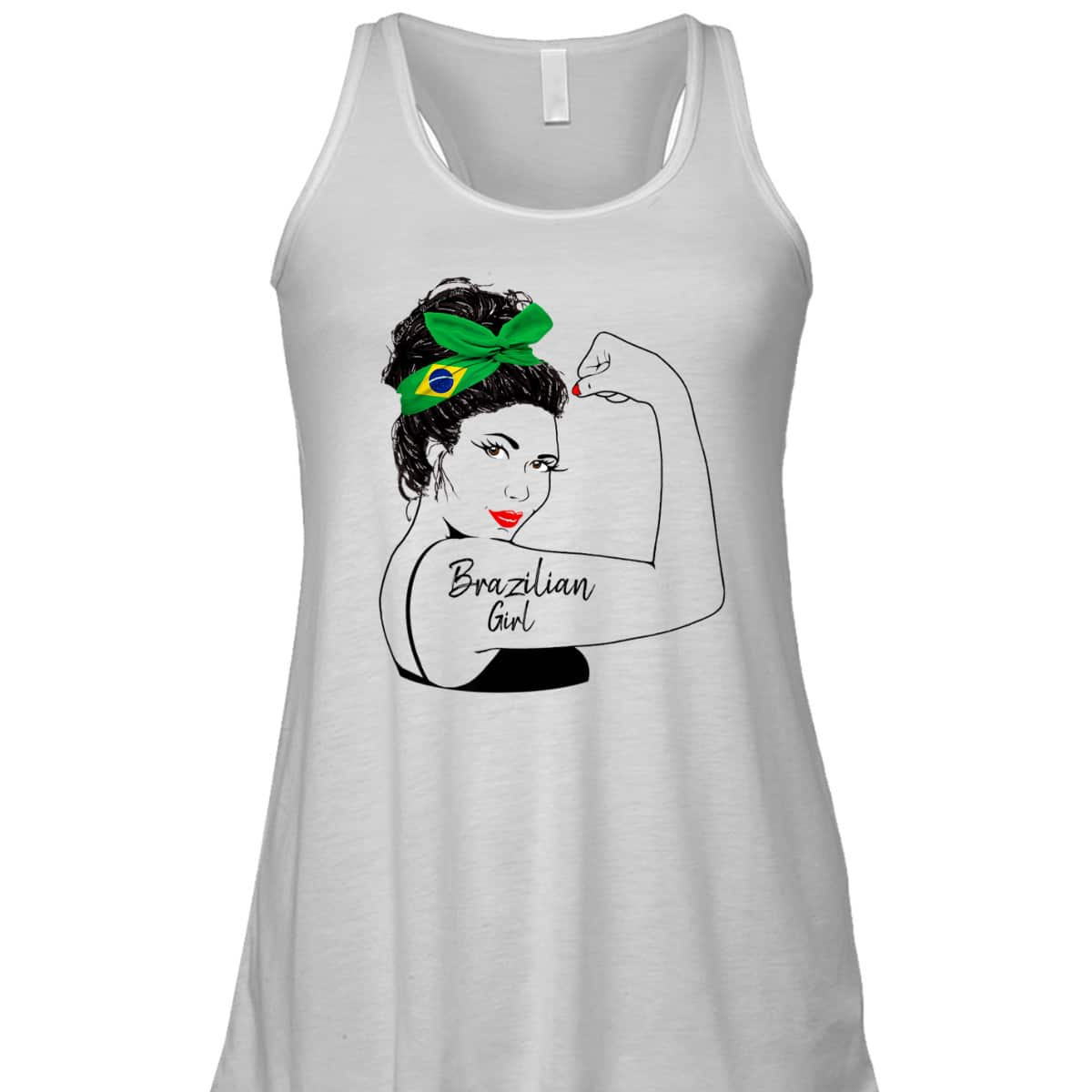 Brazilian Girl Unbreakable Rosie The Riveter T-Shirt