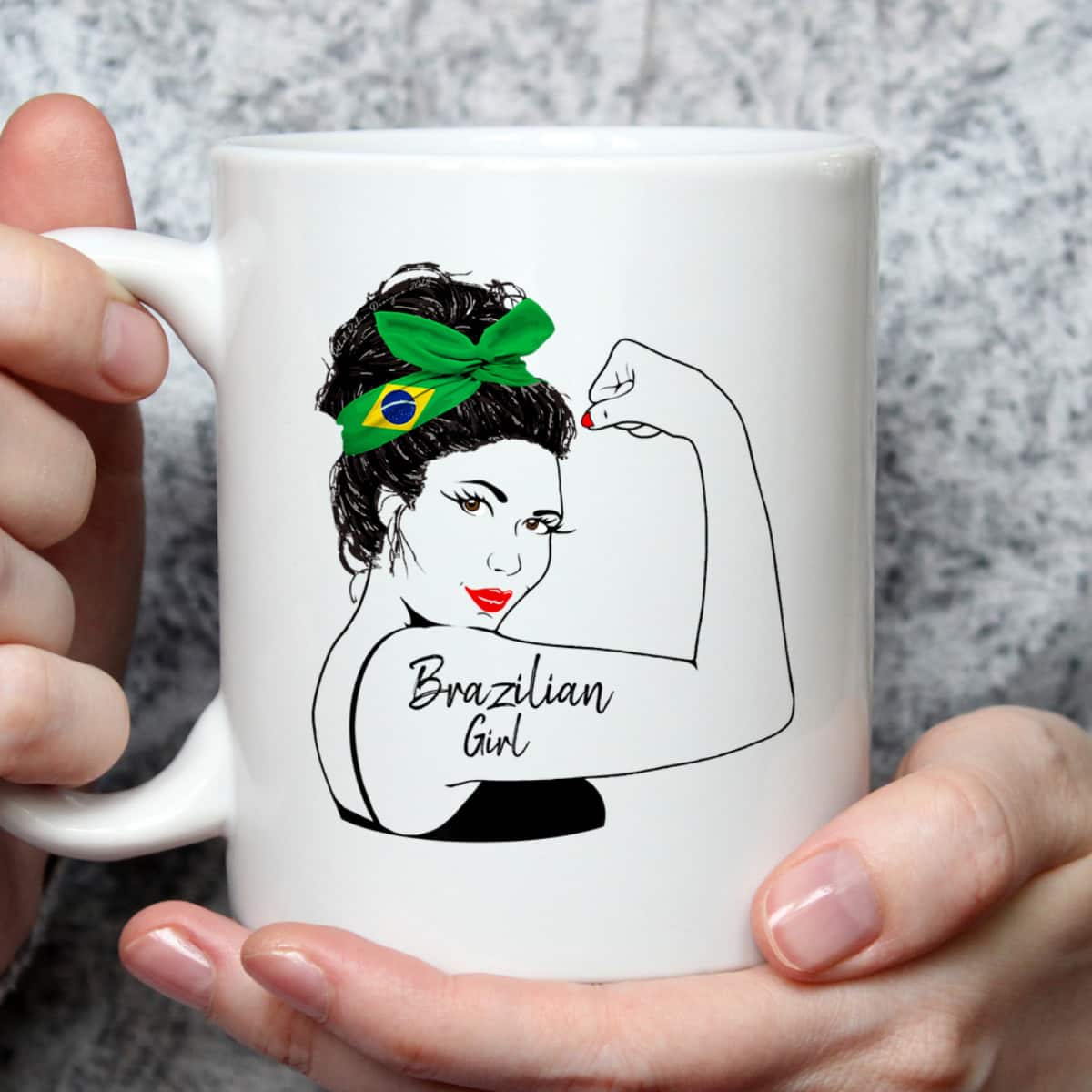Brazilian Girl Unbreakable Rosie The Riveter T-Shirt