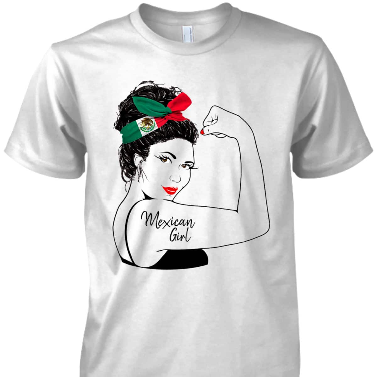 Mexican Girl Unbreakable Rosie The Riveter T-Shirt