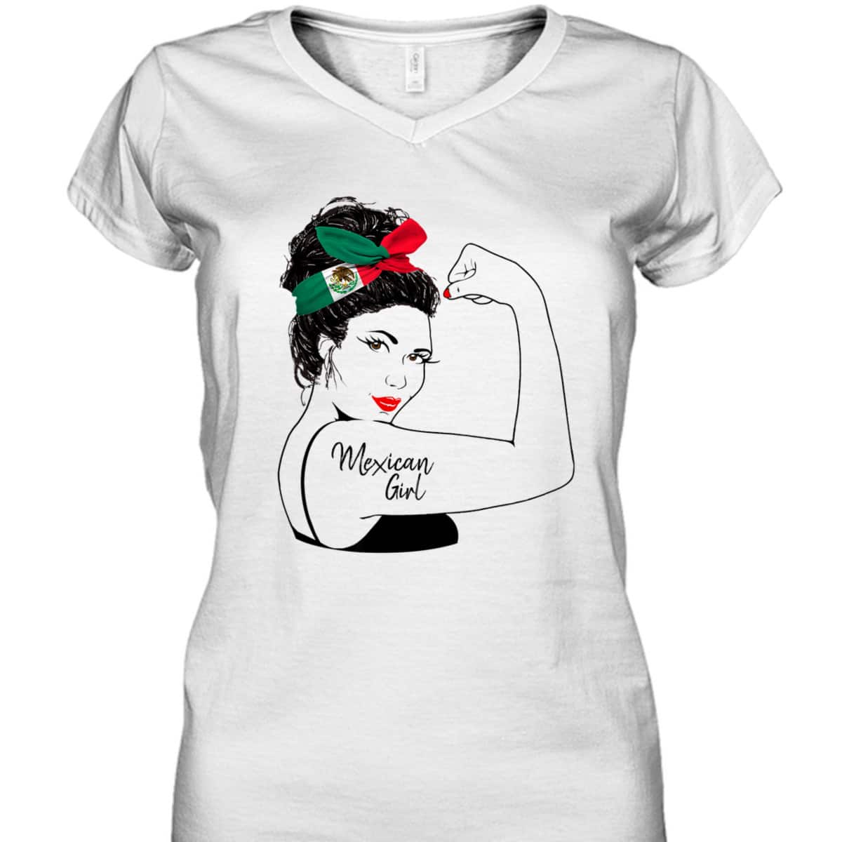 Mexican Girl Unbreakable Rosie The Riveter T-Shirt