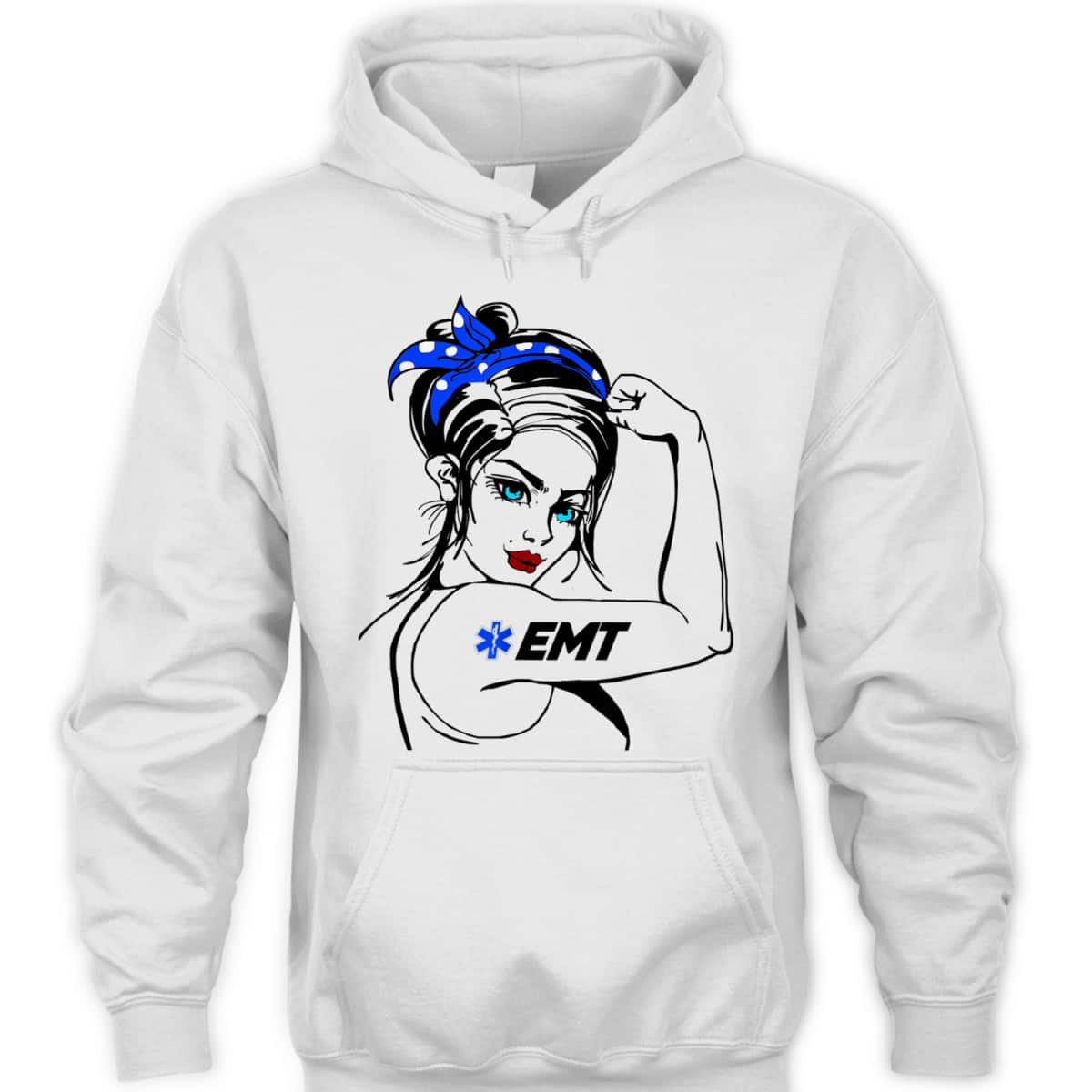 EMS Emergency EMT Rosie The Riveter T-Shirt