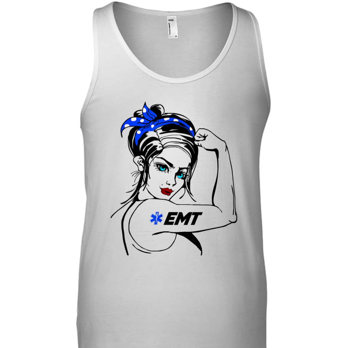 EMS Emergency EMT Rosie The Riveter T-Shirt