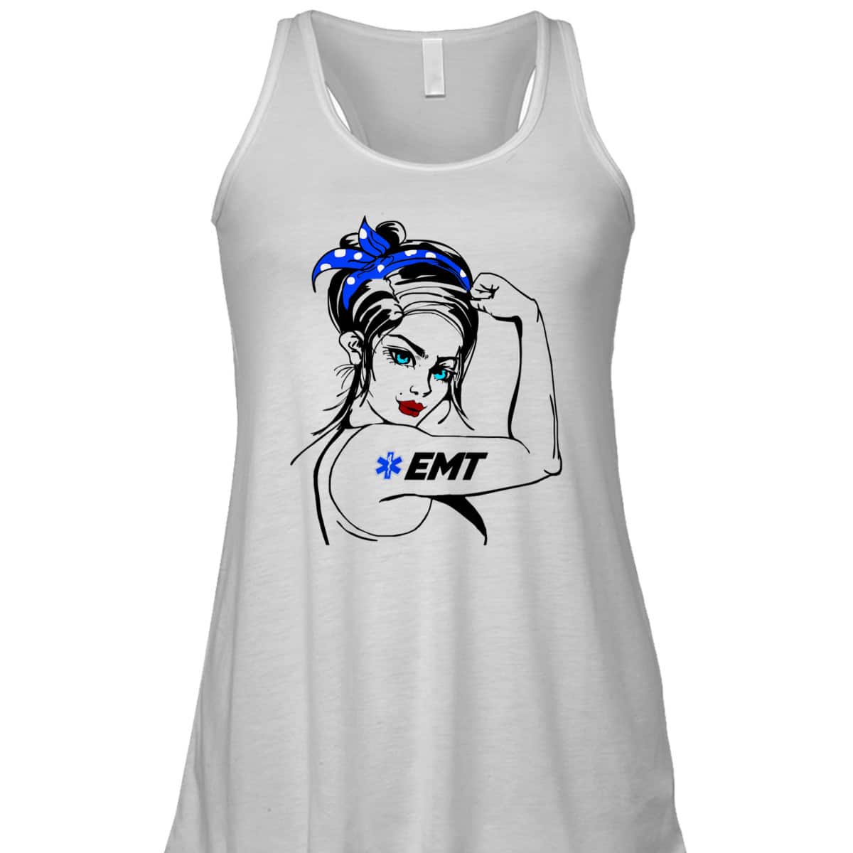 EMS Emergency EMT Rosie The Riveter T-Shirt