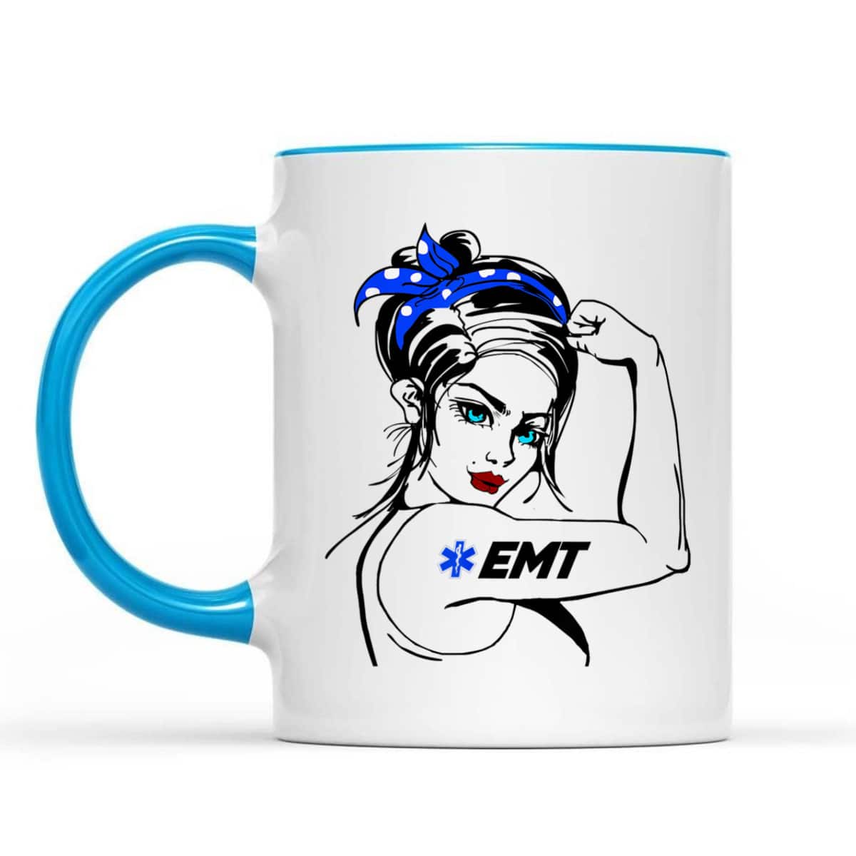 EMS Emergency EMT Rosie The Riveter T-Shirt