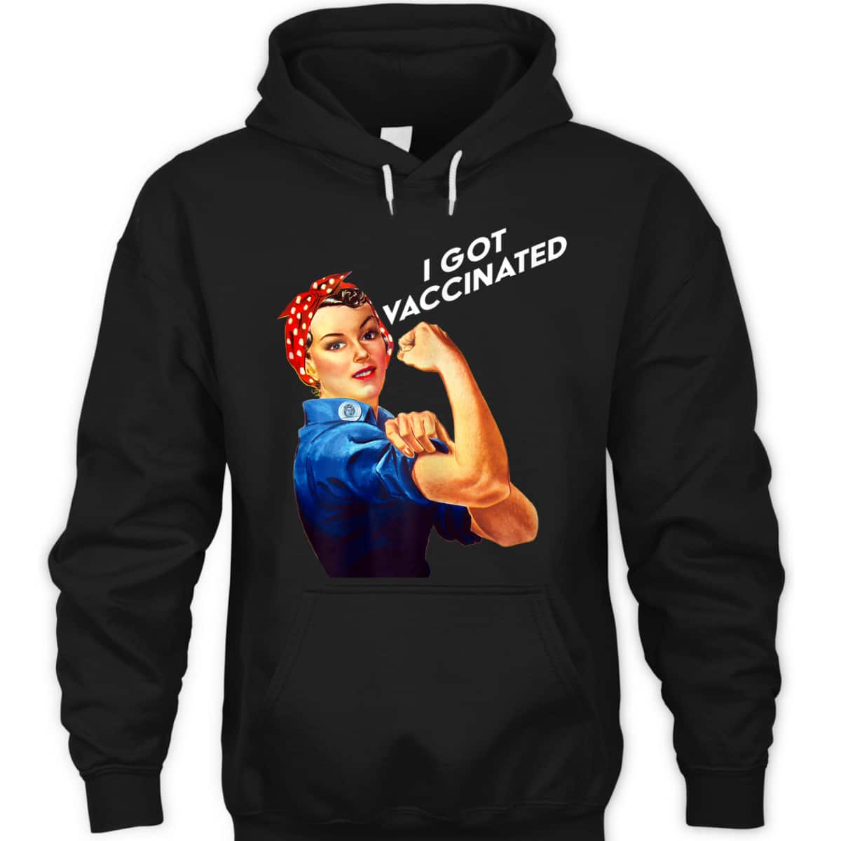 Womens Pro Vaccine Vaccinated Rosie The Riveter Pro Vaccine T-Shirt
